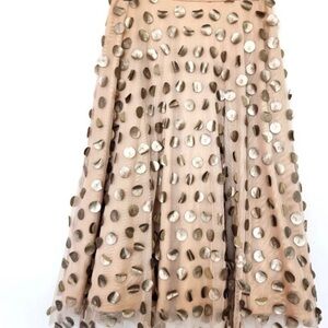 NWOT Eva Franco Anthropologie Gold
Shimmer Spot Skirt  sz 0